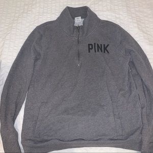 PINK Half-Zip Sweater